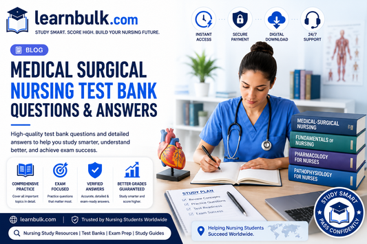 medical surgical nursing test bank questions and answers