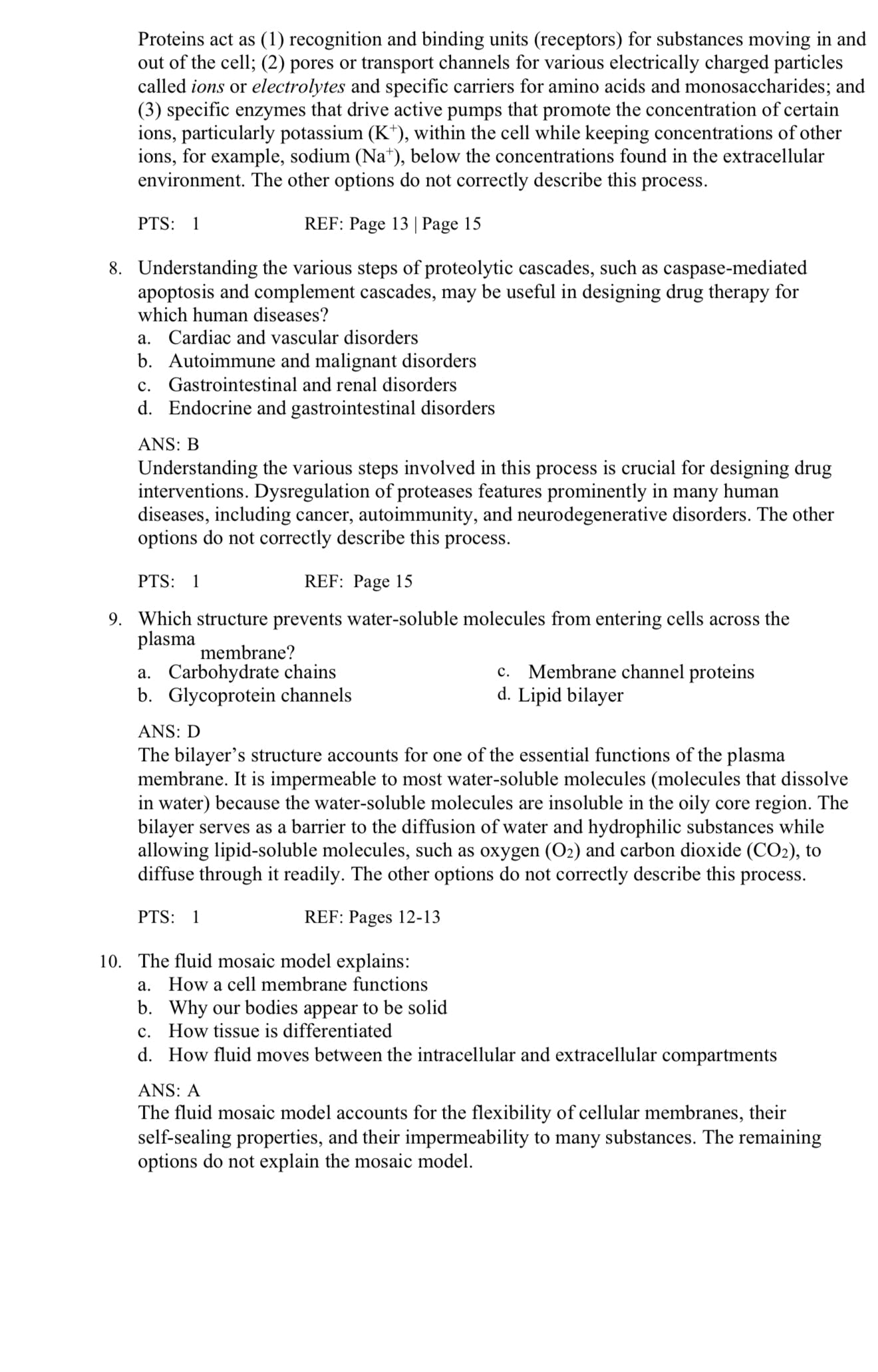 Test Bank Pathophysiology, 9th Edition by McCance