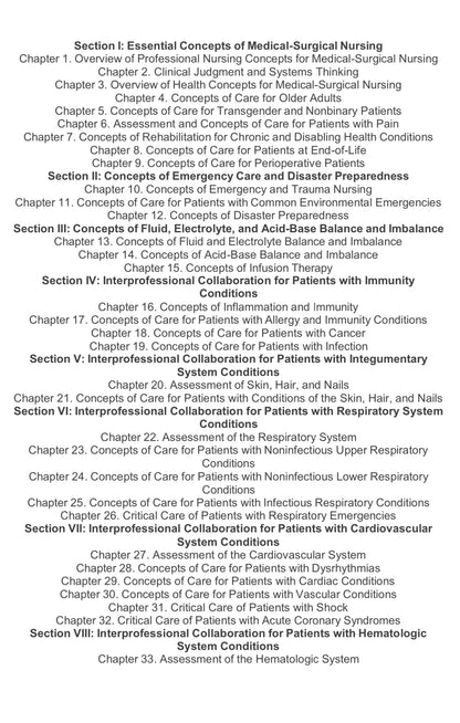 Test Bank for Medical-Surgical Nursing: Concepts for Clinical Judgment and Collaborative Care, 11th Edition by Ignatavicius